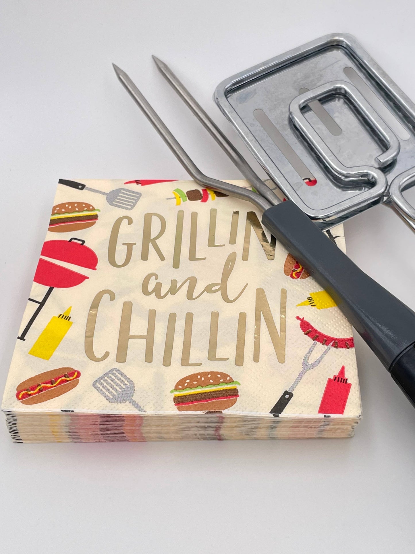 Fun Cocktail Napkins | Grillin and Chillin - Foil