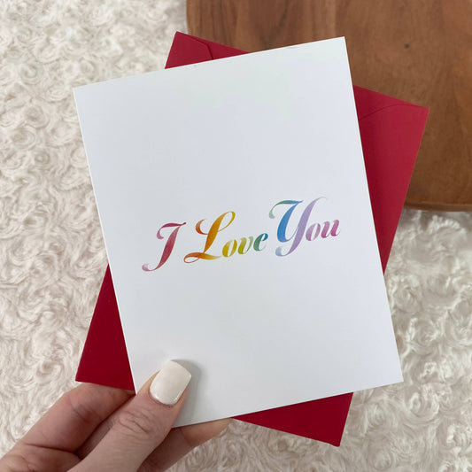 I Love You Pride Card